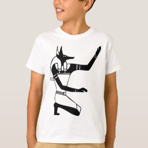 エジプトのヒエログリフ・アヌビス Tシャツ