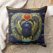 エジプトのピラミッドからのヴィンテージの寺院の芸術 クッション (ブランケット)