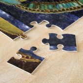 エジプトのピラミッドからのヴィンテージの寺院の芸術 ジグソーパズル (側面)