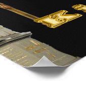 エジプトのピラミッドとキング・トゥ・アート ポスター (角)