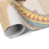 エジプトのピラミッドに対するネフェティティ女王 ラッピングペーパー (ロールコーナー)