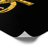 エジプトのピラミッドのエジプトの象形文字のRa Reの目 ポスター (角)