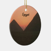 エジプトのピラミッドのオーナメント セラミックオーナメント (右)