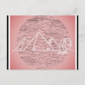 エジプトのピラミッドのピンク旅行 ポストカード (正面)