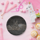 エジプトのピラミッドの景色のAnubis ペーパープレート (パーティー)