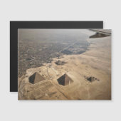 エジプトのピラミッドの空中写真 (正面/裏面)