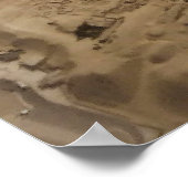 エジプトのピラミッドの空中写真 ポスター (角)