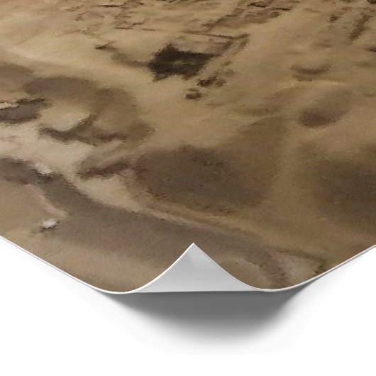 エジプトのピラミッドの空中写真 ポスター (角)