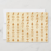 エジプトのピラミッド誕生日ファラオエジプト写真 招待状 (裏面)