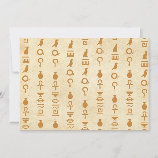 エジプトのピラミッド誕生日ファラオEgypt写真 招待状 (裏面)