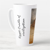 エジプトのピラミッド カフェラテマグ (左アングル)