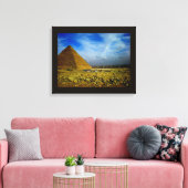 エジプトのピラミッド キャンバスプリント (インサイチュ (リビング))