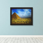 エジプトのピラミッド キャンバスプリント (インサイチュ (ウッドフロア))