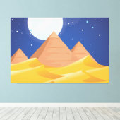 エジプトのピラミッド キャンバスプリント (インサイチュ (ウッドフロア))