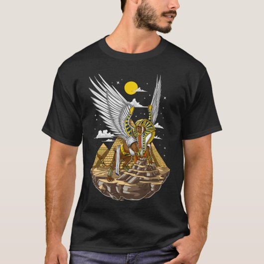 エジプトのピラミッド スフィンクス Tシャツ (正面)