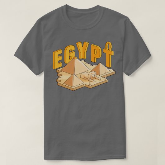 エジプトのピラミッド Tシャツ (デザイン正面)