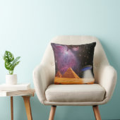 エジプトのピラミッドGiza Meets宇宙とUFO クッション (椅子)