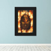 エジプトのファラオトゥタンカーメンアート勉強II キャンバスプリント (インサイチュ (ウッドフロア))