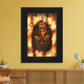 エジプトのファラオトゥタンカーメンアート勉強II キャンバスプリント (インサイチュ (リビング))