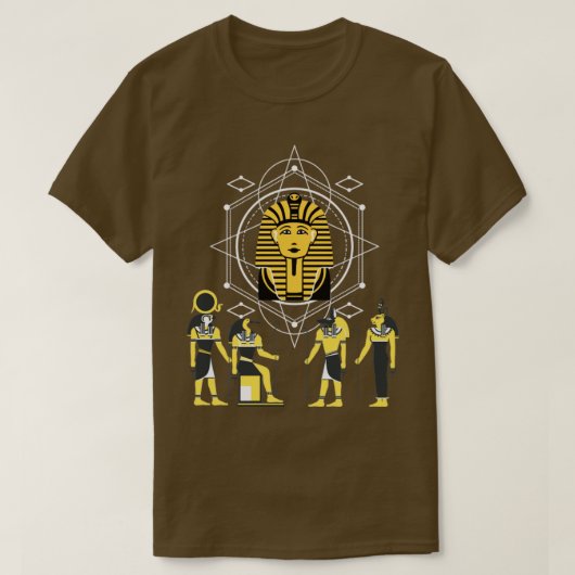 エジプトのファラオピラミッド Tシャツ (デザイン正面)