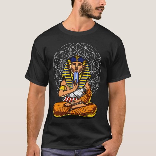 エジプトのファラオ仏 Tシャツ (正面)