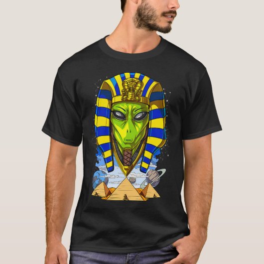 エジプトのファラオ宇宙人 Tシャツ (正面)