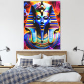 エジプトのファラオ キャンバスプリント (インサイチュ (寝室))