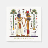 エジプトのファラオ スタンダードカクテルナプキン (正面)