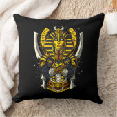 エジプトのファラオ・トゥタンカームン古代キングチュート クッション (ブランケット)