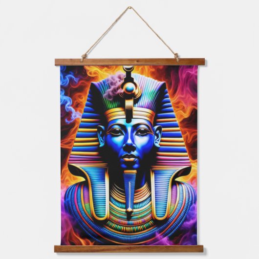 エジプトのファラオ 吊り下げ型タペストリー (正面)