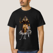 エジプトのファラオ - 権力と誇りのデザイン Tシャツ (正面)