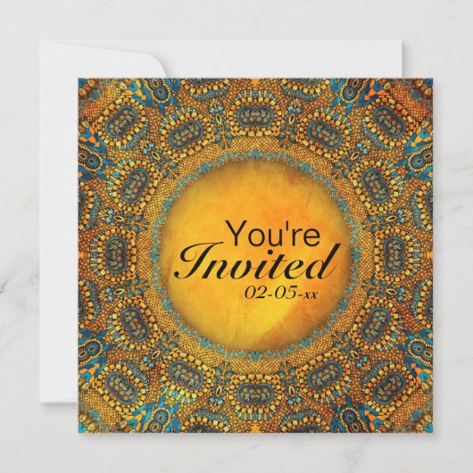 エジプトのフクロウ 招待状 (正面)