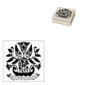 エジプトのフラワーアートスタンプ ラバースタンプ (押印)