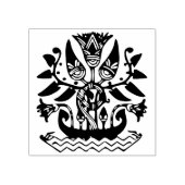 エジプトのフラワーアートスタンプ ラバースタンプ (インプリント)