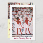 エジプトのブドウ畑ワインの試飲パーティー 招待状 (正面/裏面)