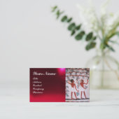 エジプトのブドウ畑ワイングレープハーベストホワイトパール 名刺 (スタンド正面)