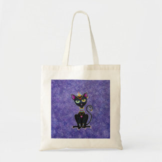 エジプトのプリンセスの黒猫 トートバッグ