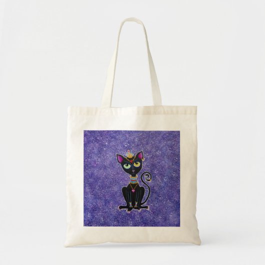 エジプトのプリンセスの黒猫 トートバッグ (正面)