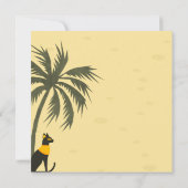 エジプトのベビーシャワー招待状とヴィンテージベビー 招待状 (裏面)