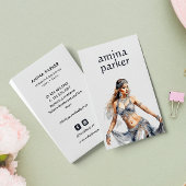 エジプトのベリーダンサーウォーターカラーシルバー 名刺