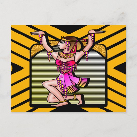 エジプトのベリーダンサー ポストカード (正面)
