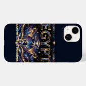 エジプトのホルスの目の宇宙ピラミッドアート Case-Mate iPhoneケース (裏面 (横))