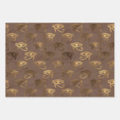 エジプトのホルスの目 ラッピングペーパーシート (正面3)