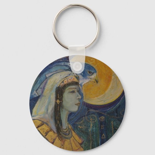 エジプトのホーク女神キーチェーン キーホルダー (正面)