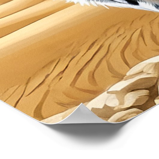 エジプトのマウ猫 – アートプリント ポスター (角)