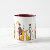 エジプトのマグの花型女性歌手 マグカップ (中央)