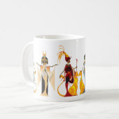 エジプトのマグの花型女性歌手 マグカップ (正面左)