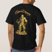 エジプトのミイラ 発光する目 戦士 ダーク Tシャツ (裏面)