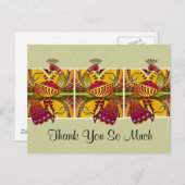 エジプトのモチーフサンキューカード ポストカード (正面/裏面)