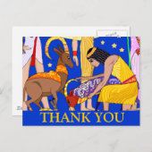 エジプトのモチーフサンキューカード ポストカード (正面/裏面)